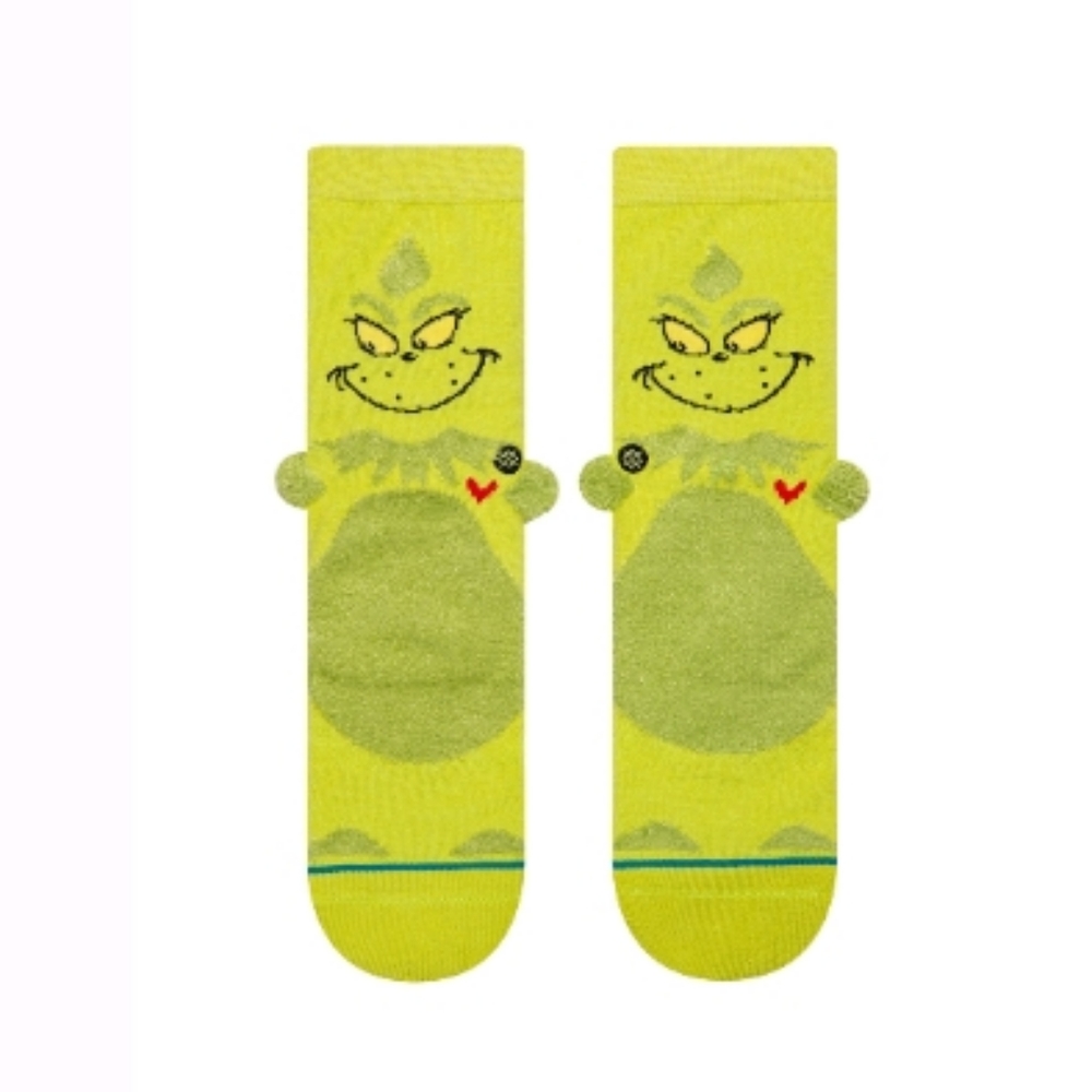 Stance the Grinch socks size Large kids 3-5.5